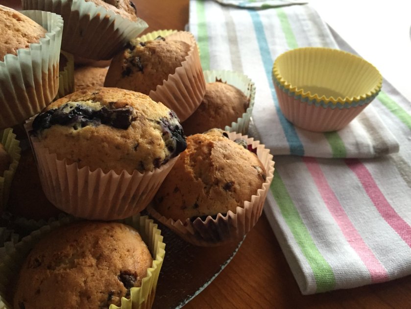 Áfonyás muffin utazáshoz