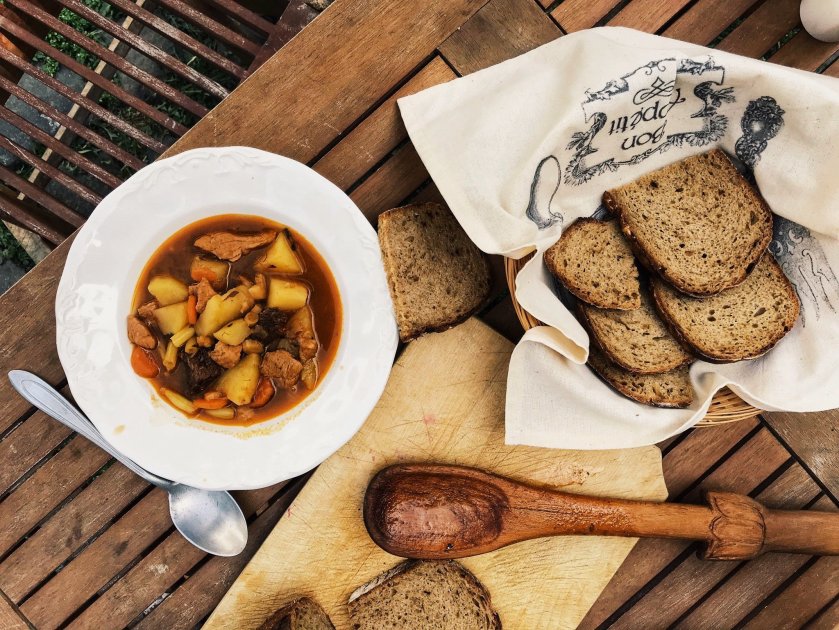 Palócleves bográcsban