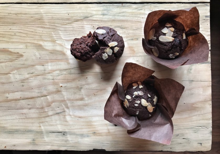 Extra kakaós cukkini-muffin